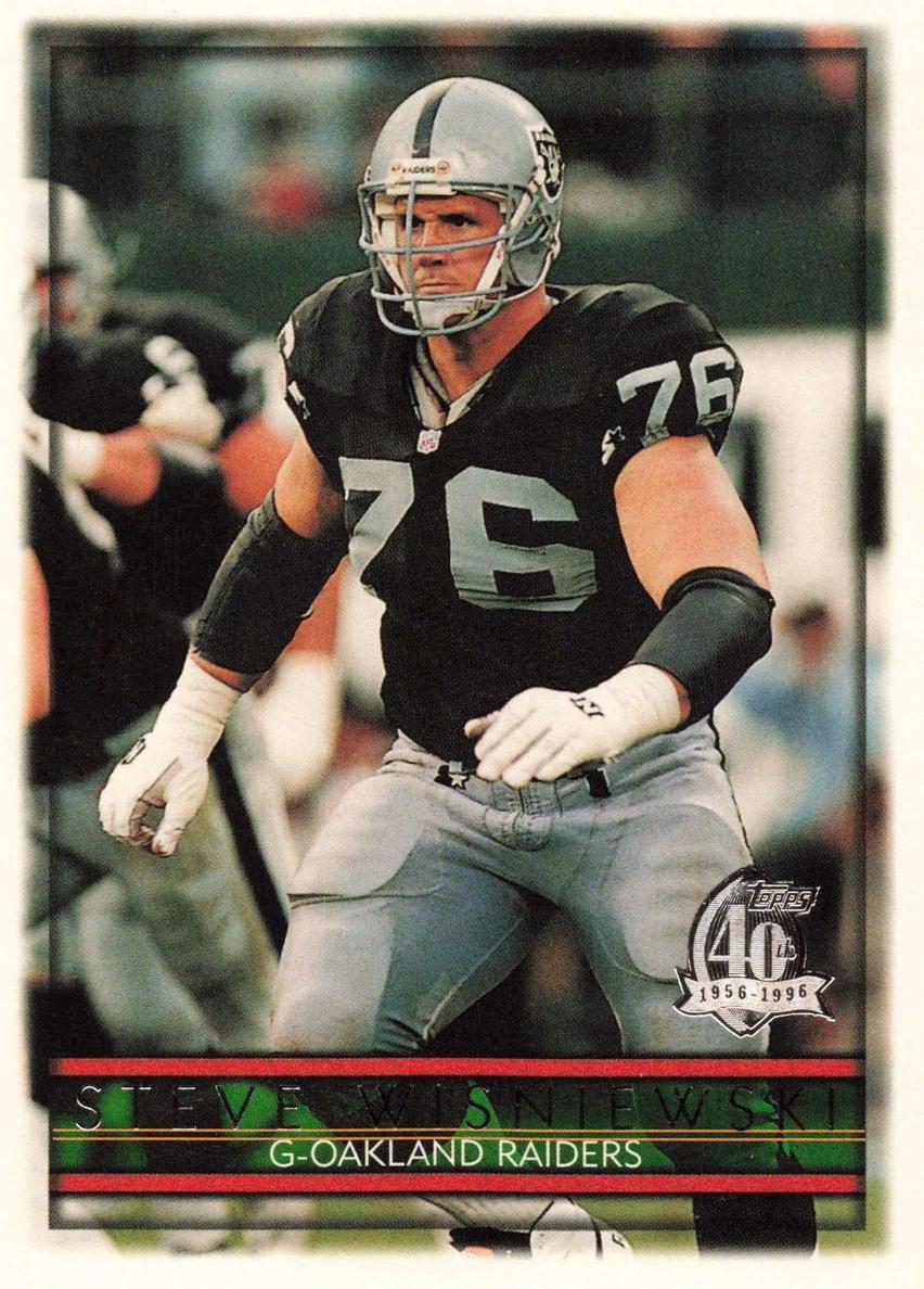 1996 Topps Football Steve Wisniewski #301