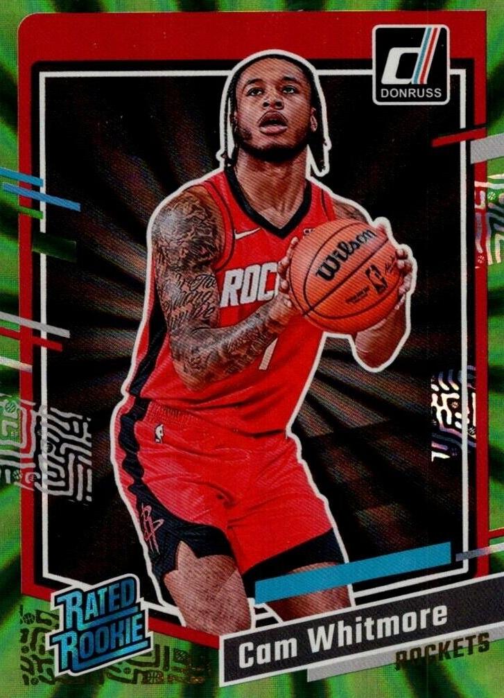 2023 Panini Donruss Basketball Holo Green Laser Cam Whitmore #211 PSA 7.5