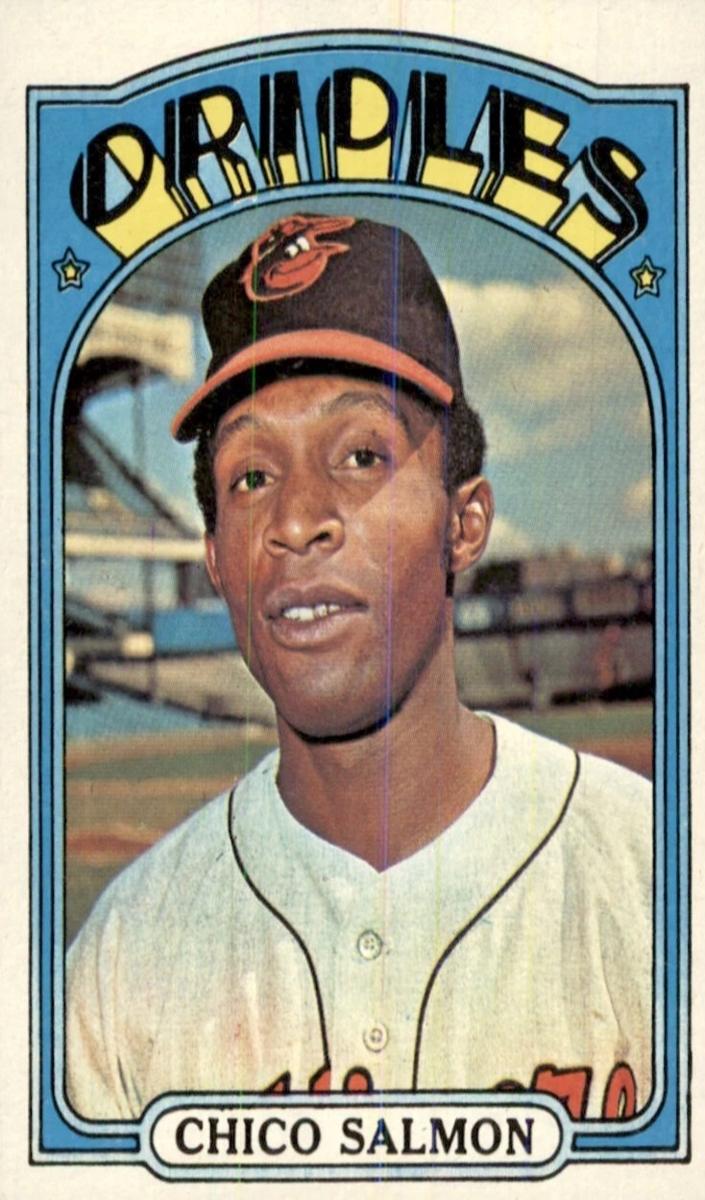 1972 Topps Baseball Chico Salmon #646