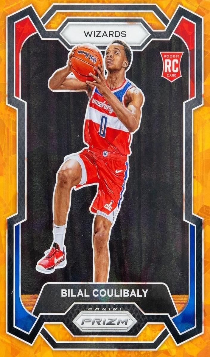 2023 Panini Prizm Basketball Orange Ice Bilal Coulibaly #153