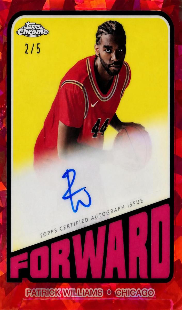 2023 Topps Chrome Sapphire Basketball Red Patrick Williams #TA-PW
