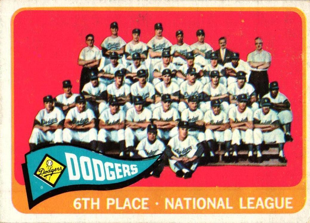 1965 Topps Baseball Dodgers Team #126