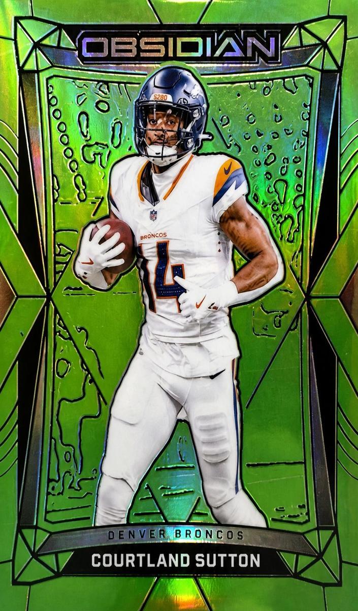 2024 Panini Obsidian Football Green Courtland Sutton #57