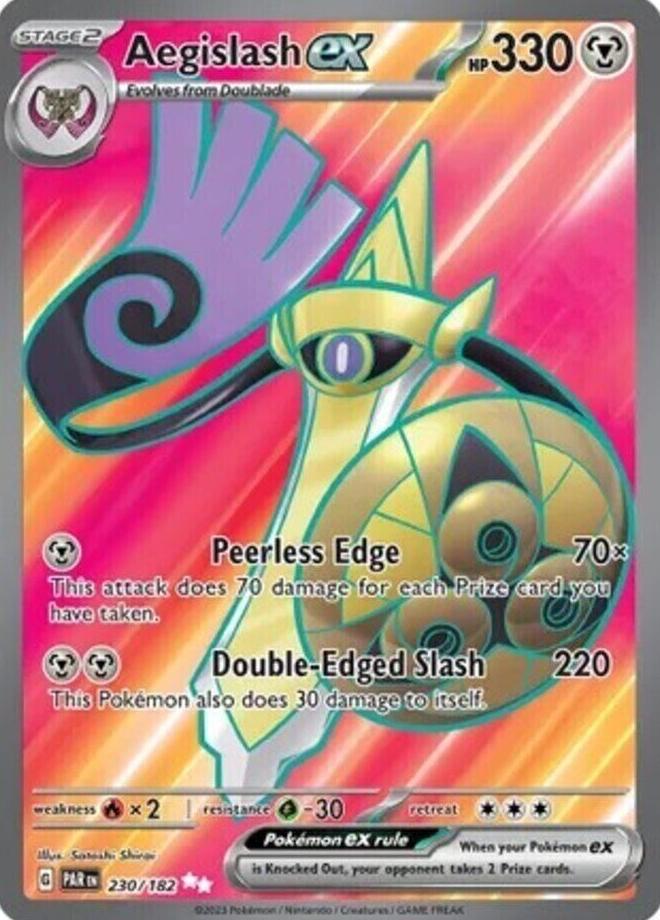 2023 Pokemon Scarlet & Violet Paradox Rift Aegislash #230 PSA 9