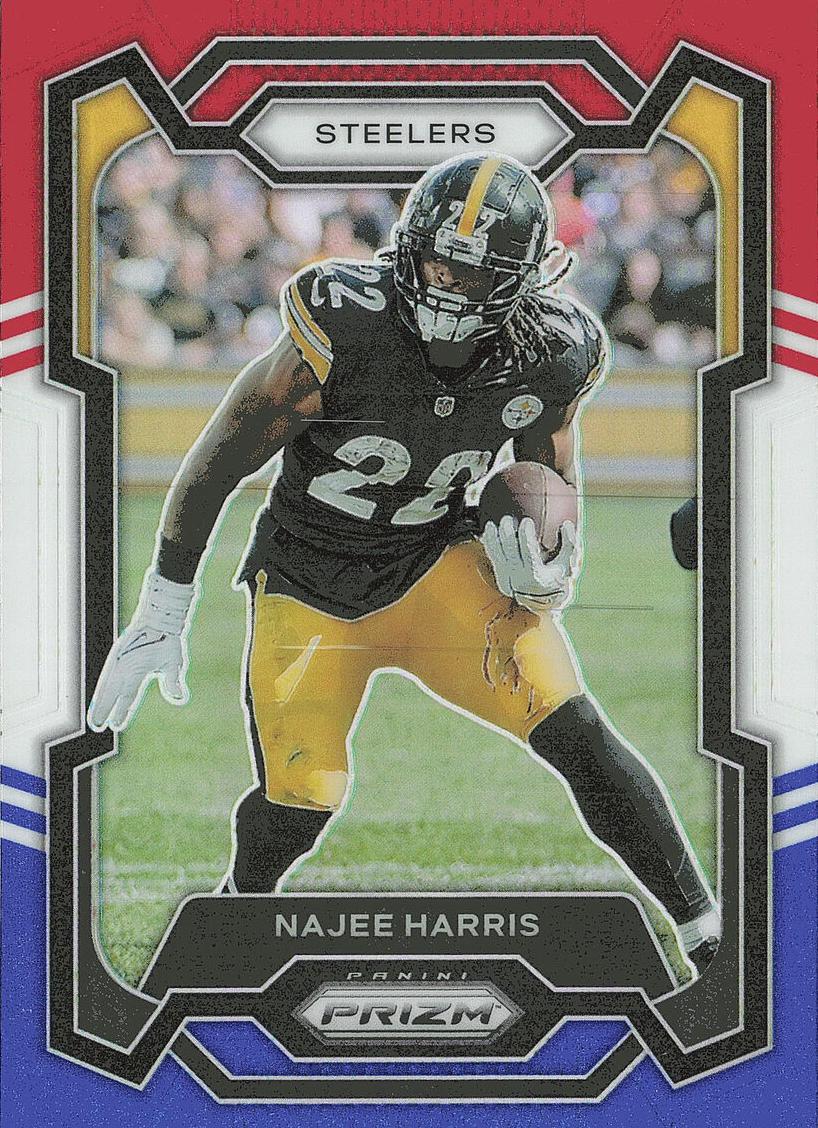 2023 Panini Prizm Football Red White Blue Najee Harris #252 PSA 9