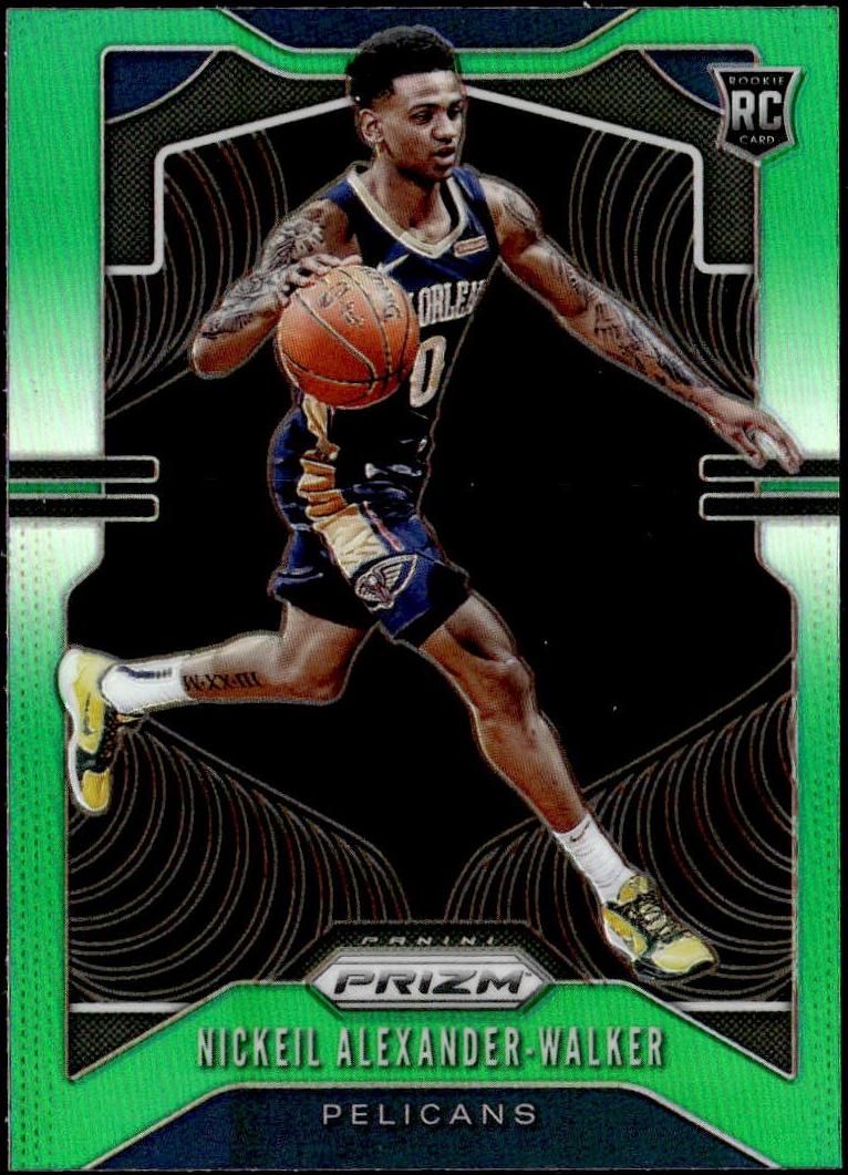 2019 Panini Prizm Basketball Prizm Green Nickeil Alexander-Walker #263 PSA 9