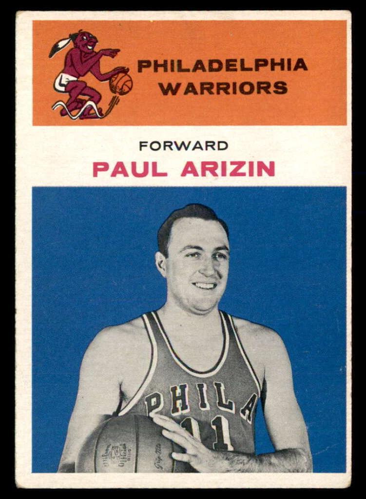 1961 Fleer Basketball Paul Arizin #2 PSA 5.5