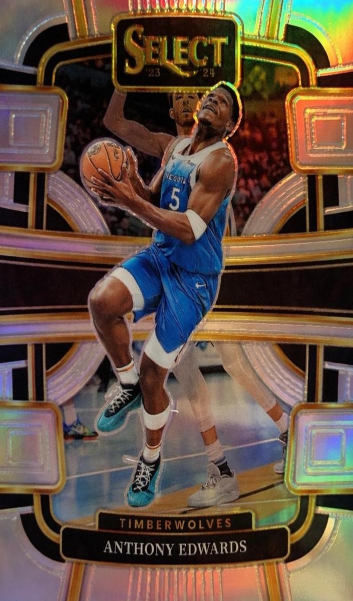 2023 Panini Select Basketball Silver Anthony Edwards #37 PSA 9