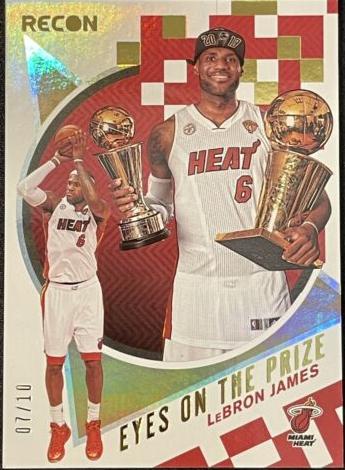 2020 Panini Recon Basketball Gold LeBron James #16 PSA 9
