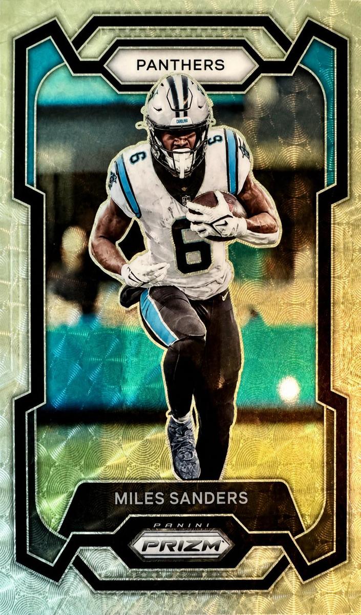 2023 Panini Prizm Football Gold Vinyl Miles Sanders #44