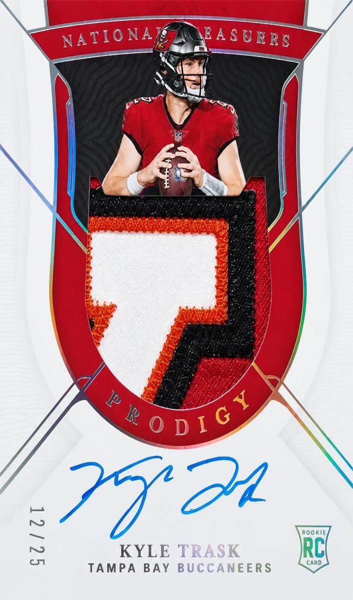 2021 Panini National Treasures Football Silver Holo Kyle Trask #PPA-KT