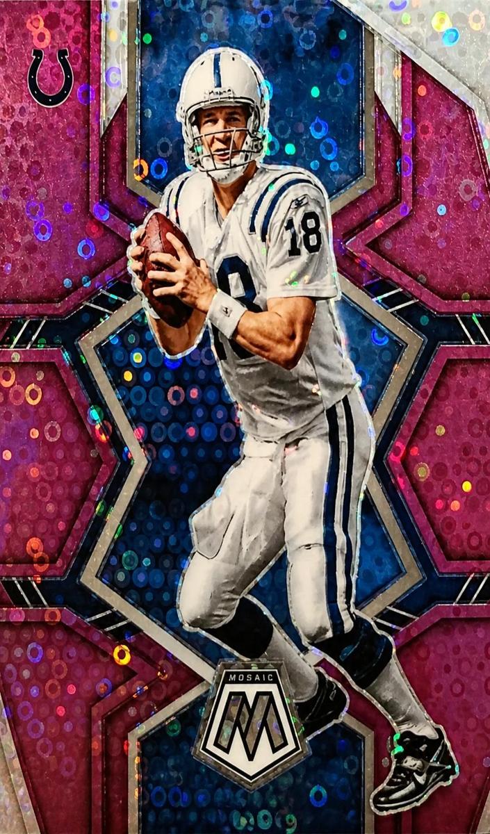 2022 Panini Mosaic Football No Huddle Purple Peyton Manning #87