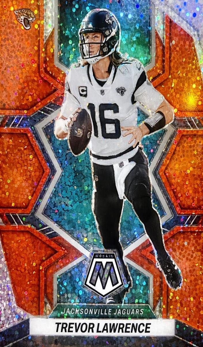 2022 Panini Mosaic Football Red Sparkle Trevor Lawrence #88 PSA 9