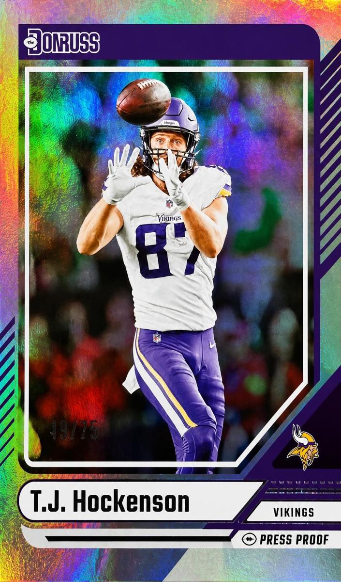 2024 Panini Donruss Football Press Proof Silver Die-Cut T.J. Hockenson #178