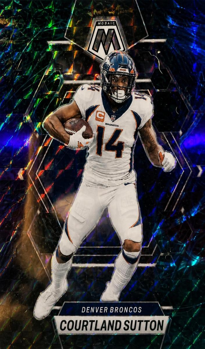 2023 Panini Mosaic Football Genesis Courtland Sutton #67 PSA 9