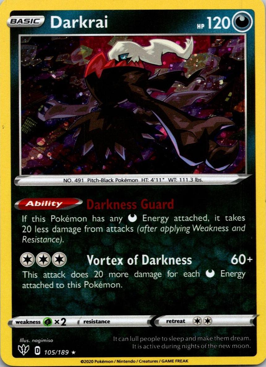 2020 Pokemon Sword & Shield Darkness Ablaze Darkrai #105 PSA 10