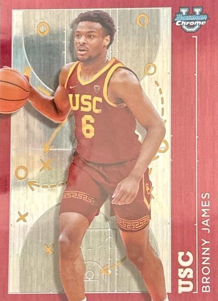 2023 Bowman Chrome University Basketball Bronny James #PP-1