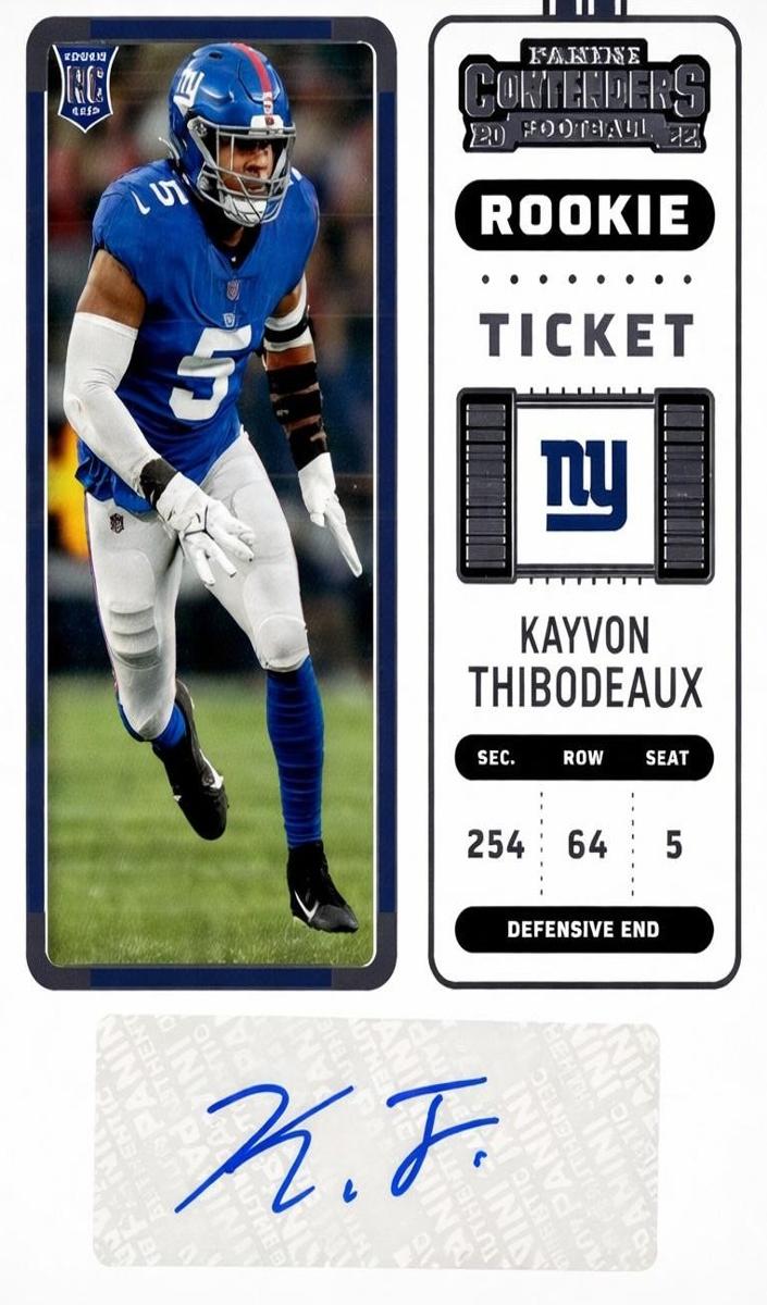 2022 Panini Contenders Football Kayvon Thibodeaux #145 PSA 10