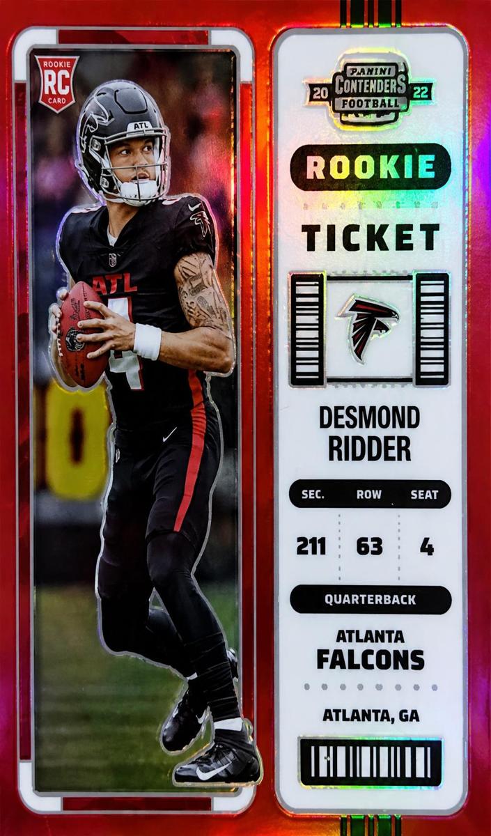 2022 Panini Contenders Optic Football Red Desmond Ridder #70 PSA 8.5