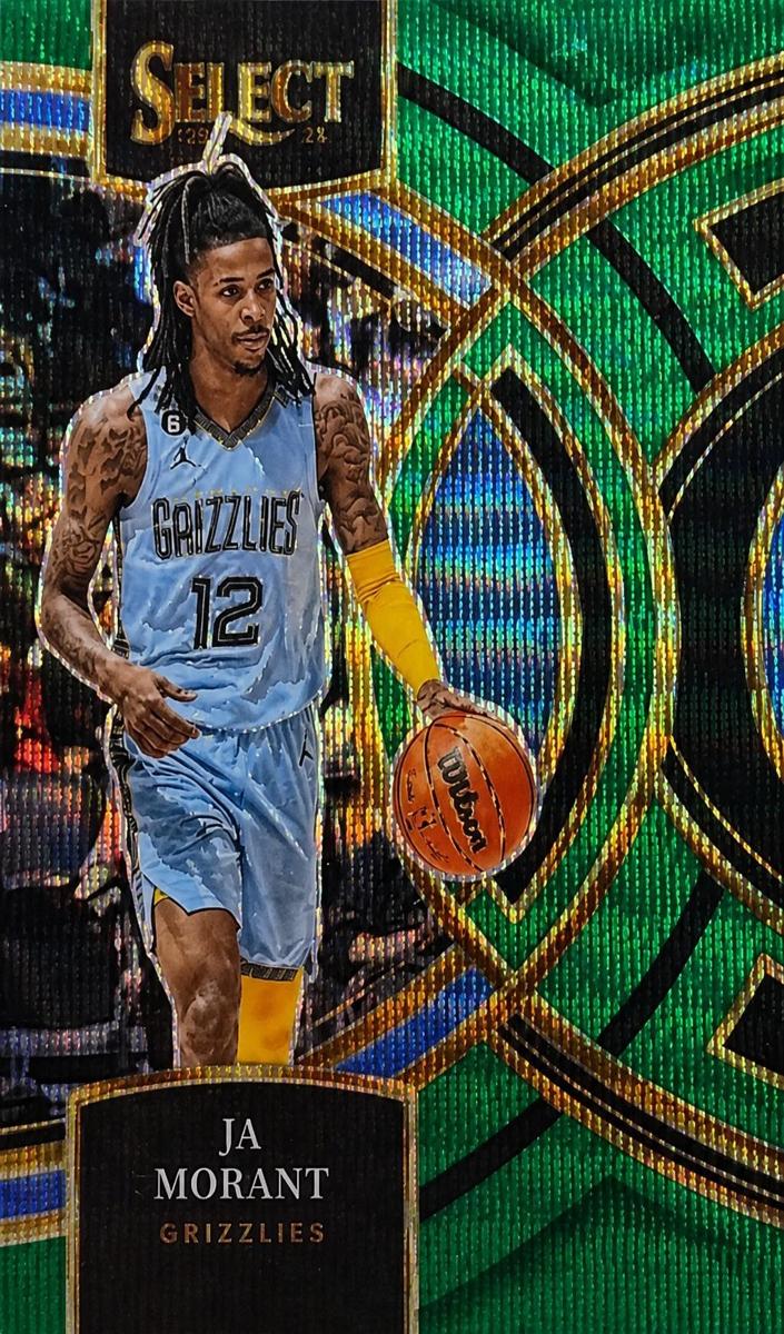 2023 Panini Select Basketball Green Wave Ja Morant #136