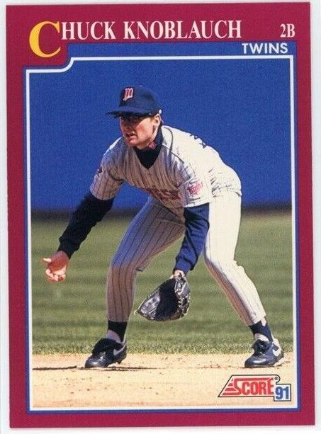 1991 Score Rookie & Traded Baseball Chuck Knoblauch #93T