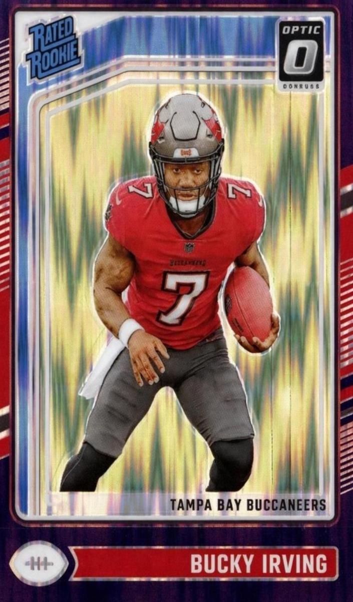 2024 Donruss Optic Football Purple Shock Bucky Irving #216