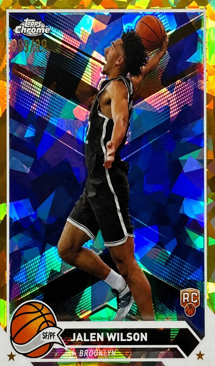 2023 Topps Chrome Sapphire Basketball Gold Jalen Wilson #61