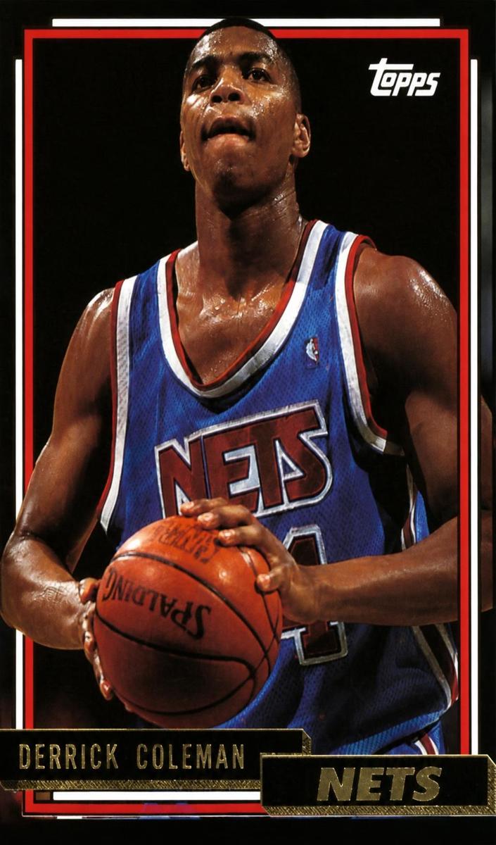 1992 Topps Basketball Gold Derrick Coleman #230