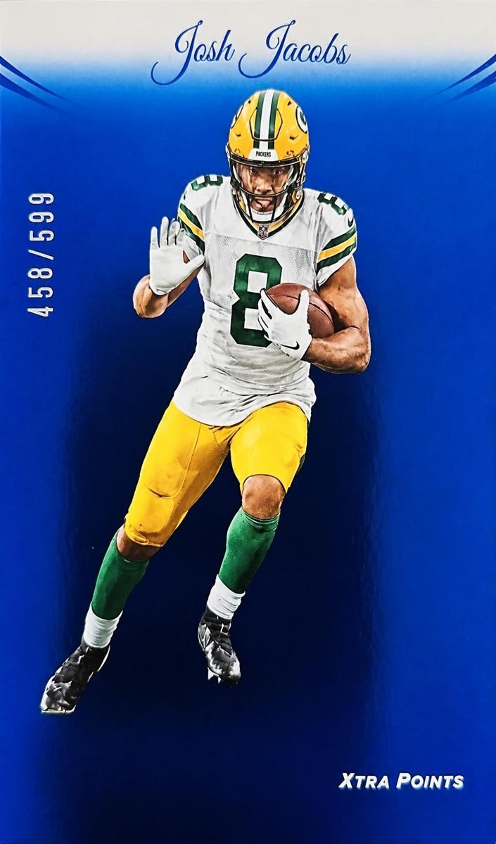 2024 Panini Prestige Football Blue Xtra Points Josh Jacobs #107