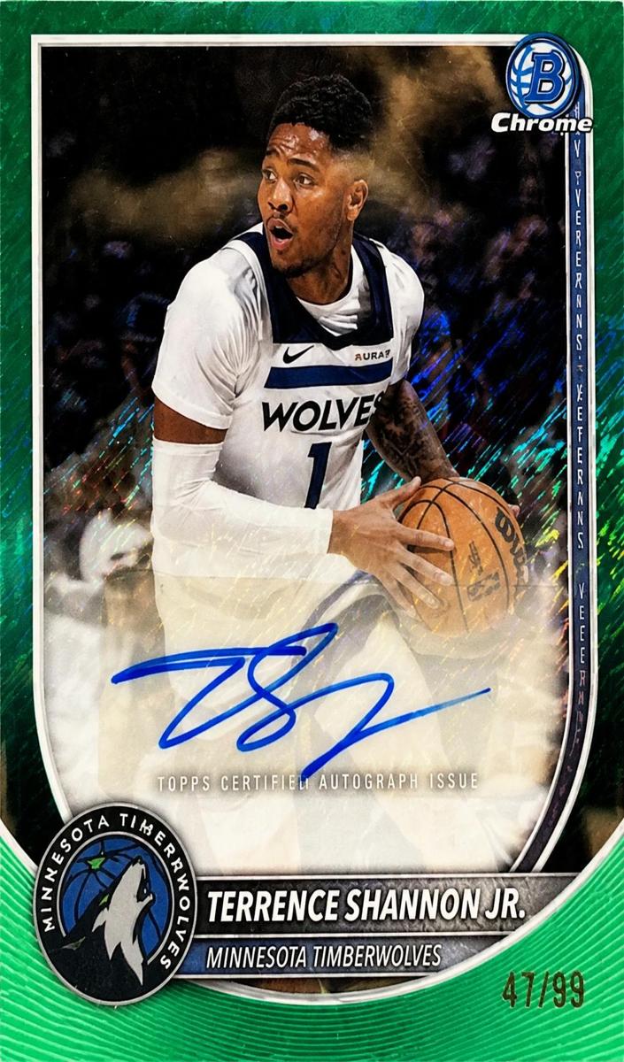 2025 Bowman Basketball Green Shimmer Refractor Terrence Shannon Jr. #BCA-TSJ