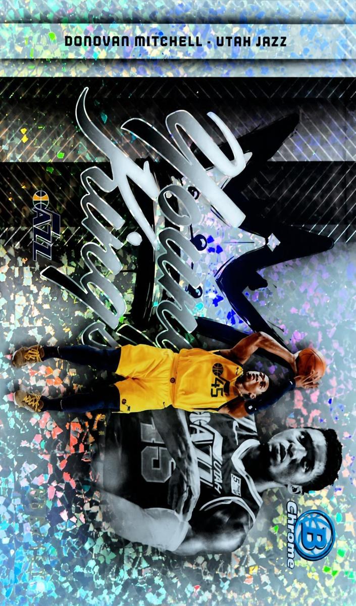 2025 Bowman Basketball Mini-Diamond Refractor Donovan Mitchell #YK-15