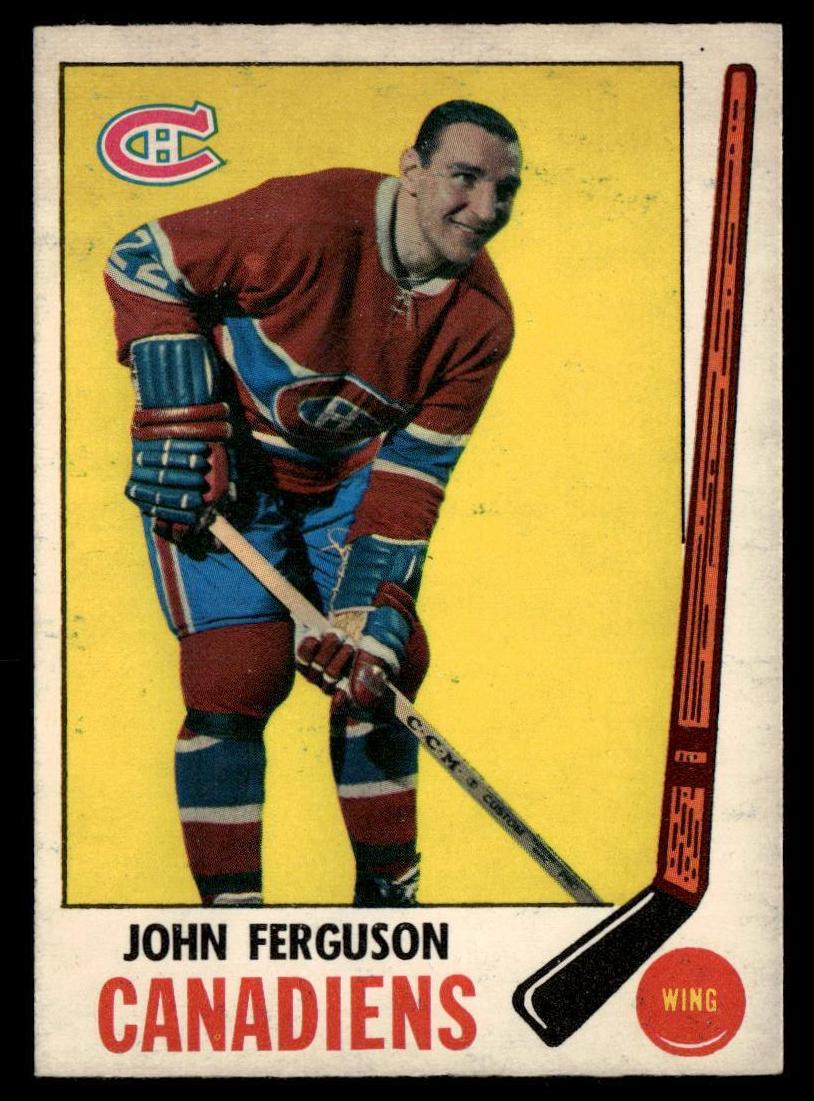 1969 O-Pee-Chee Hockey John Ferguson #7 PSA 9