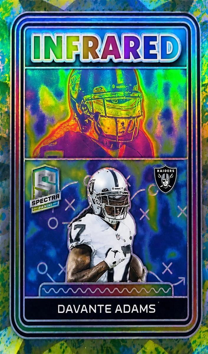 2023 Panini Spectra Football Neon Splatter Davante Adams #I-DA