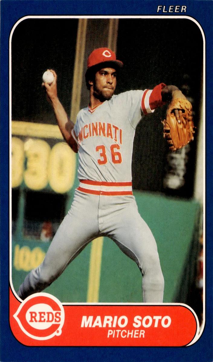 1986 Fleer Baseball Mario Soto #192