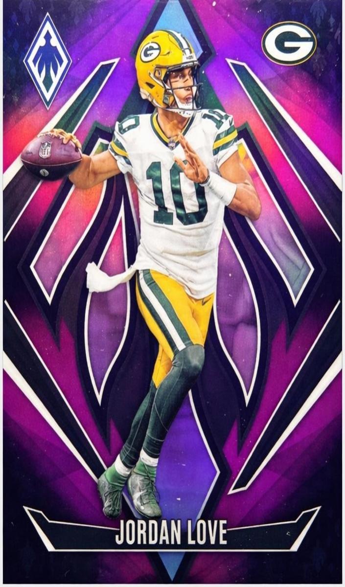 2024 Panini Phoenix Football Pink Fade Jordan Love #85