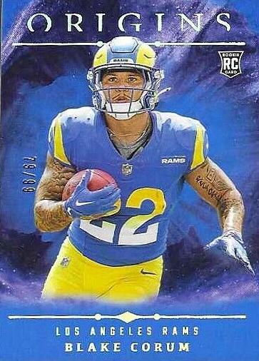 2024 Panini Origins Football Holo Blue Blake Corum #110
