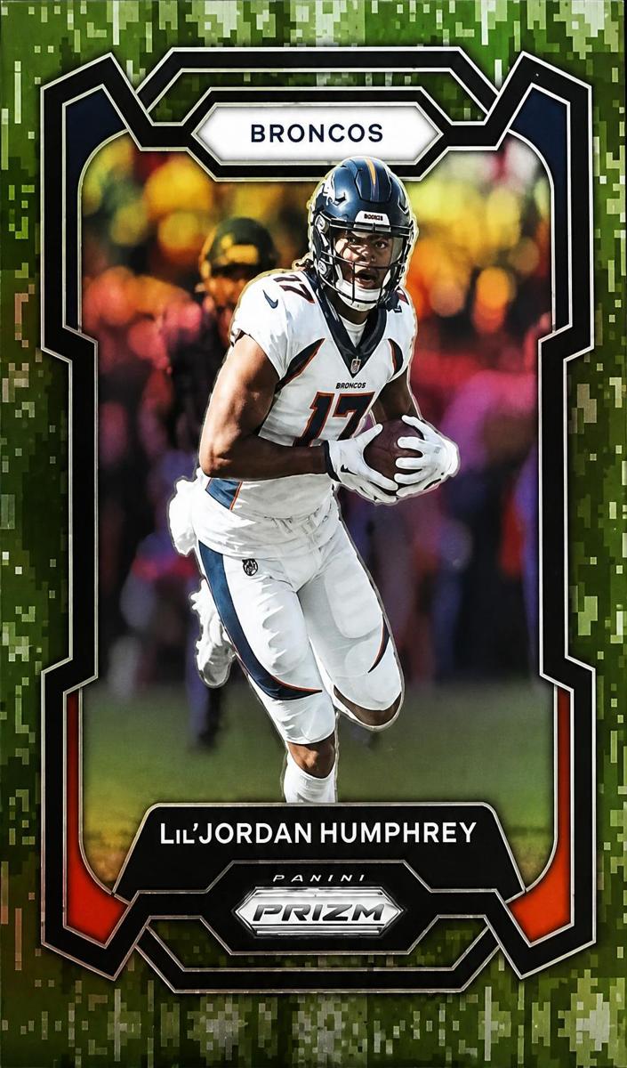 2023 Panini Prizm Football Forest Camo Lil'Jordan Humphrey #90