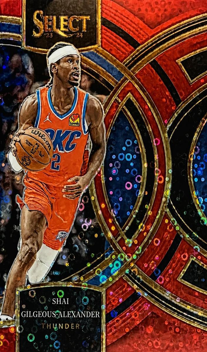 2023 Panini Select Basketball Red Disco Shai Gilgeous-Alexander #144