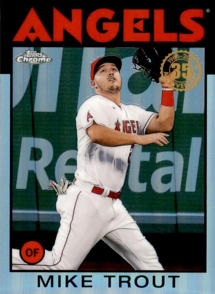 2021 Topps Chrome Baseball Mike Trout #86BC-2 PSA 10