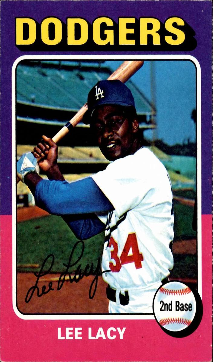 1975 O-Pee-Chee Baseball Lee Lacy #631 PSA 8