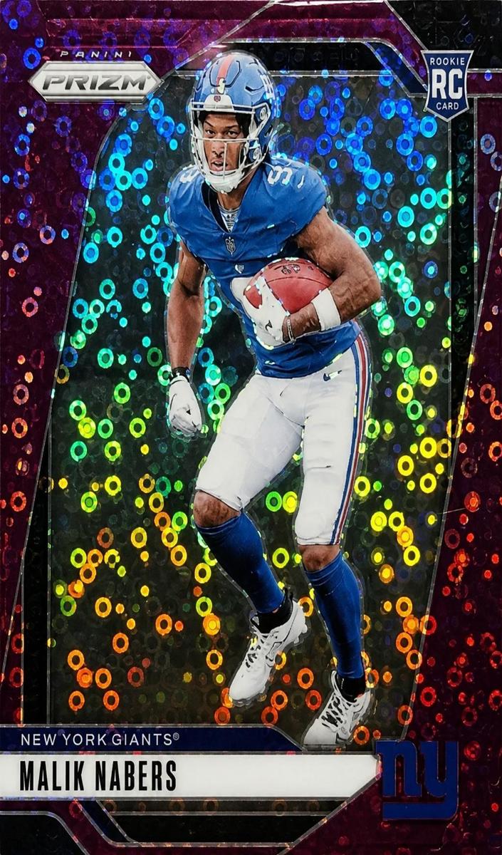 2024 Panini Prizm Football No Huddle Purple Malik Nabers #370