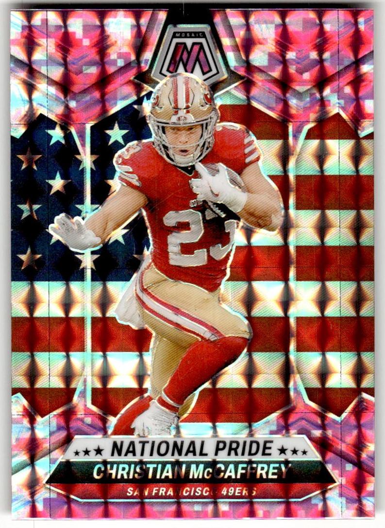 2024 Panini Mosaic Football Camo Pink Christian McCaffrey #256
