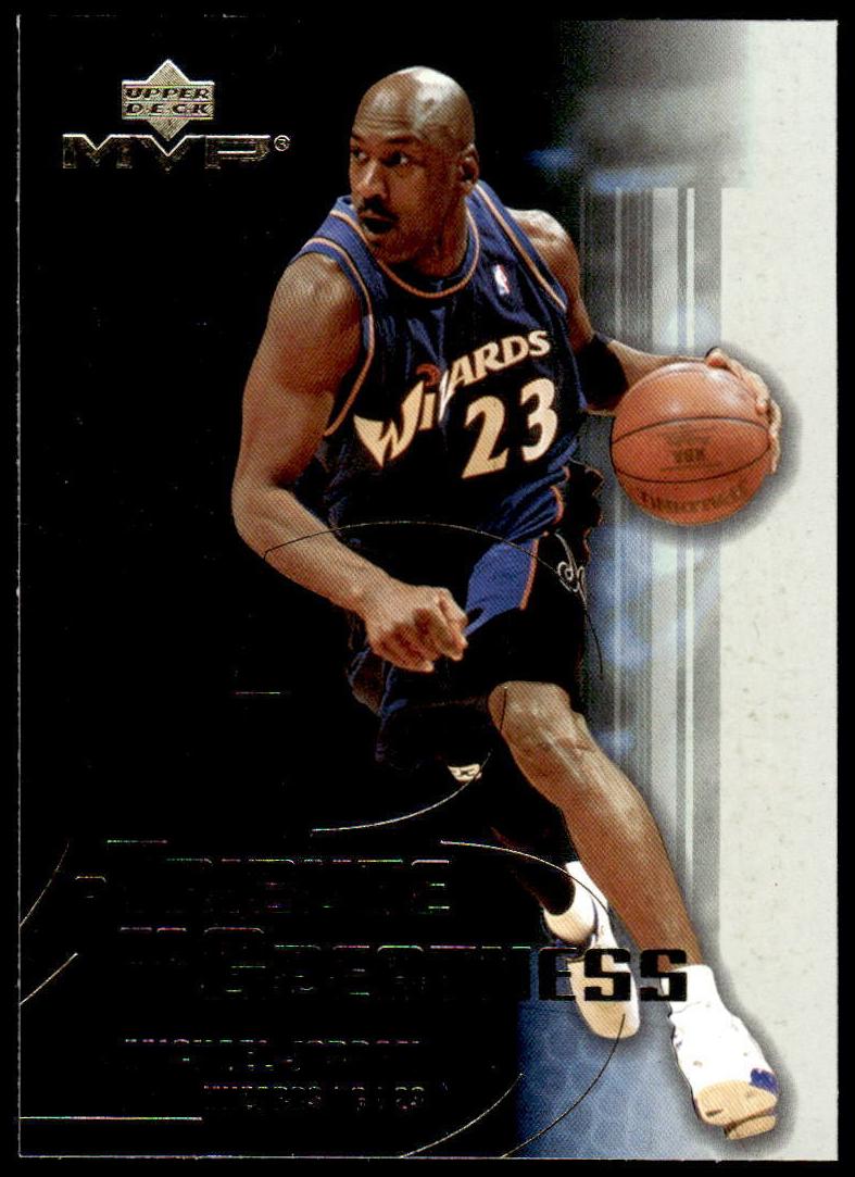 2003 Upper Deck MVP Basketball Michael Jordan #MJ6 PSA 8