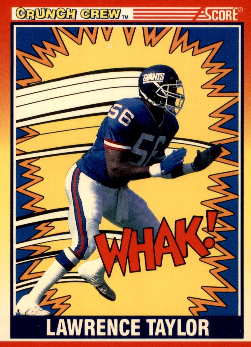 1990 Score Football Lawrence Taylor #552
