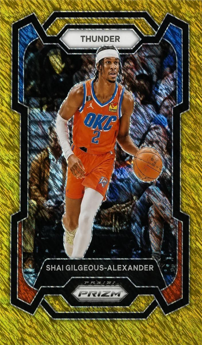 2023 Panini Prizm Basketball Gold Shimmer FOTL Shai Gilgeous-Alexander #85 BGS 9