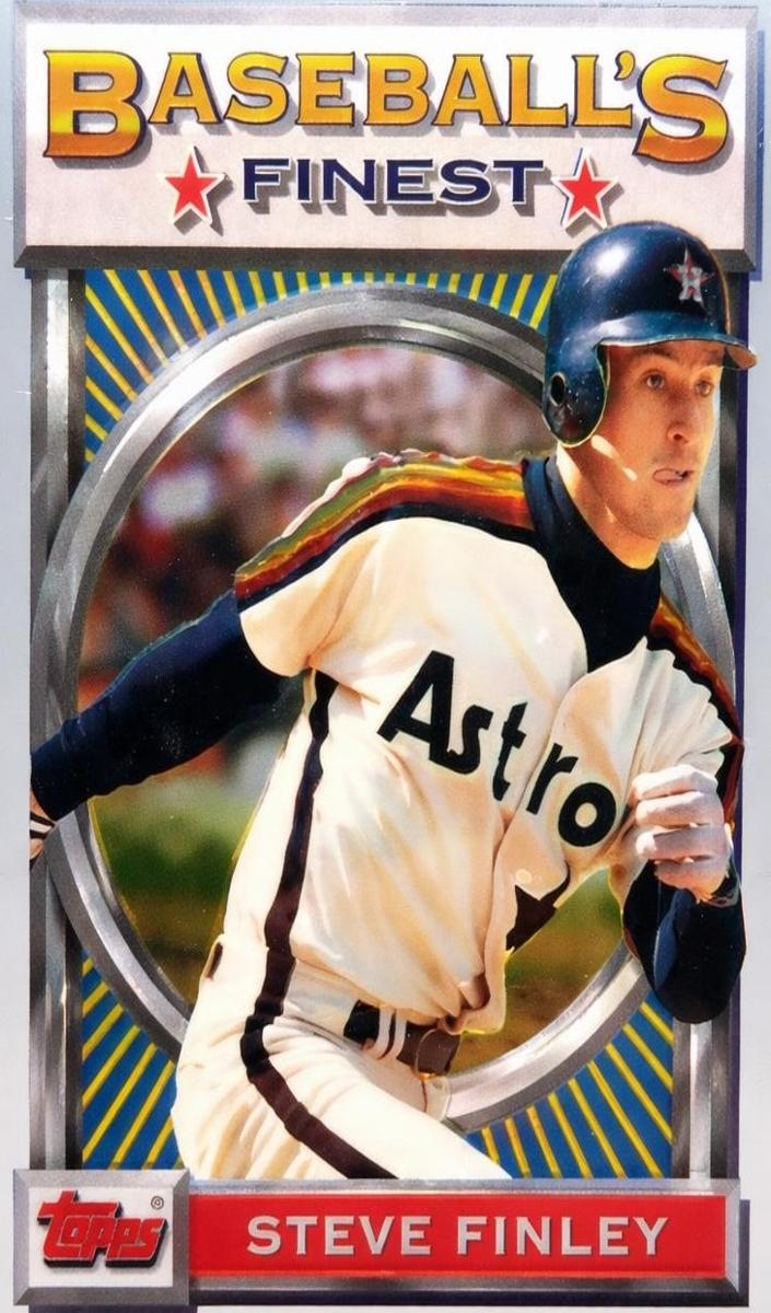 1993 Topps Finest Baseball Steve Finley #9