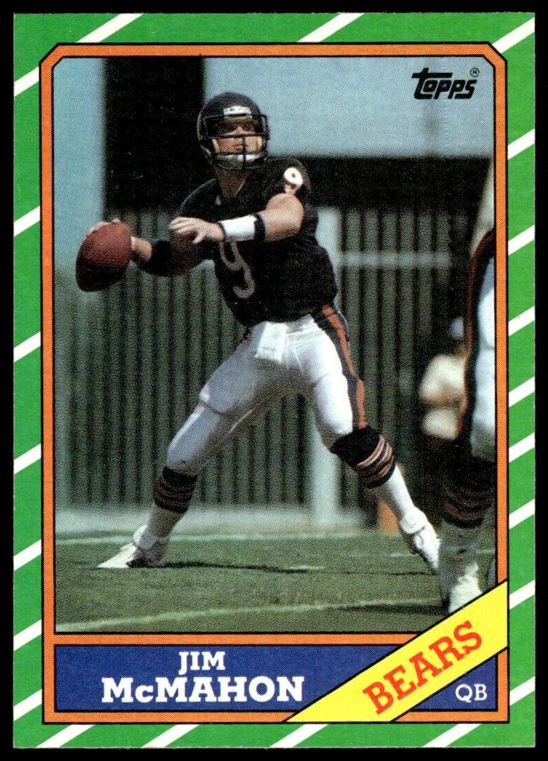 1986 Topps Football Jim McMahon #10 PSA 9