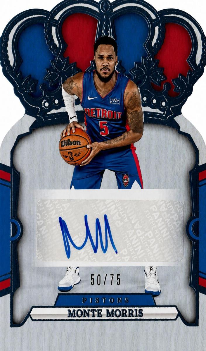 2023 Panini Crown Royale Basketball Blue Monte Morris #CA-MOR