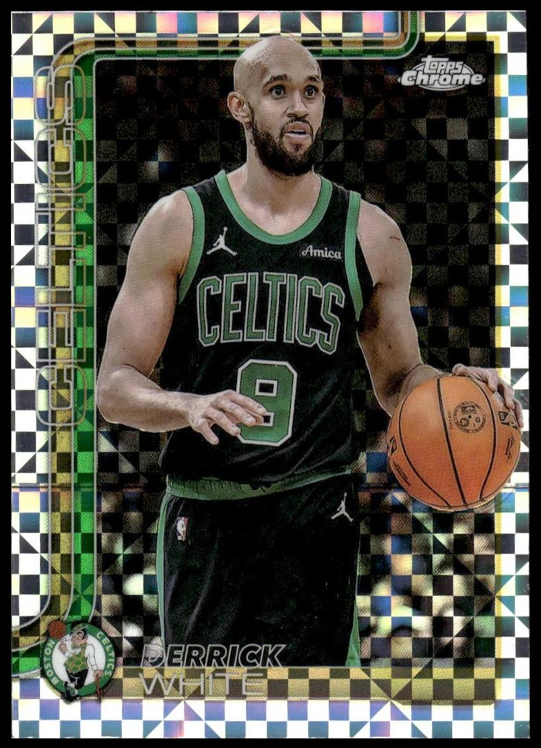 2025 Topps Chrome Basketball X-Fractor Derrick White #71