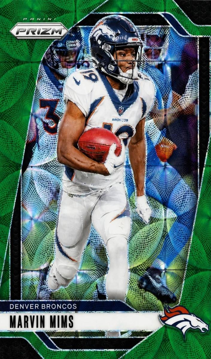 2024 Panini Prizm Football Green Scope Marvin Mims #88